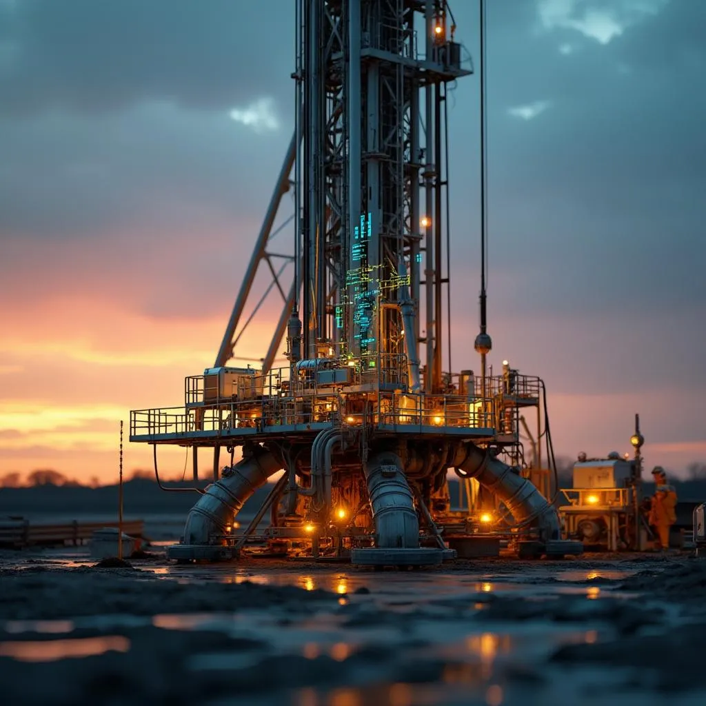 Tecnología avanzada en campo petrolero argentino